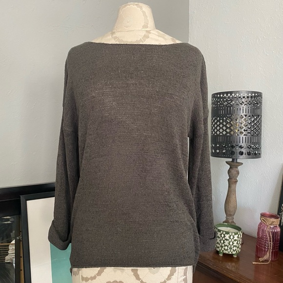 DIVIDED Dark Grey High Low Sweater - Picture 2 of 5